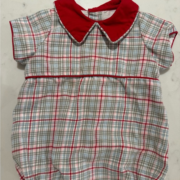 Dondolo Smocked Holiday Baby Boy Bubble - Picture 2 of 10